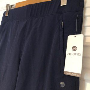 Apana Navy Athletic Pants - NWT! - sz M